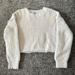 RSQ Cream Knit Crew Neck Sweater